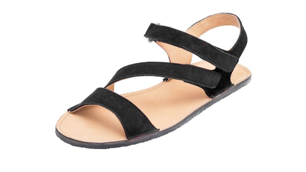 Sole Runner Barfuss Sandale Dione Black