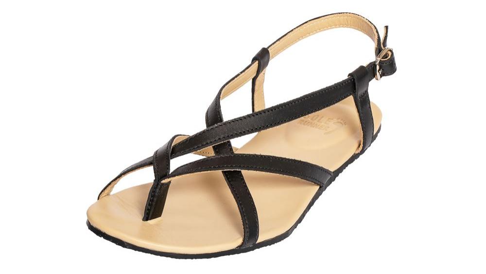 Damen Barfuss Sandale Rhea black
